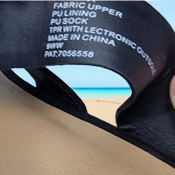 Torrid woman's size 9WW with 4 inch wedge heel slip on sandals 1 inch at toes. - Picture 3 of 9